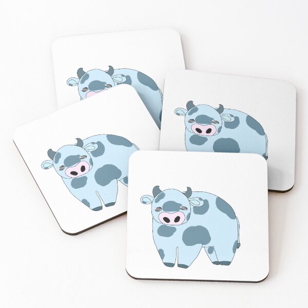 Item preview, Blue cow sticker designed and sold by SquishDragonArt.