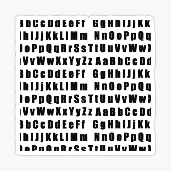 Bold letter stickers, Alphabet stickers, vinyl letters