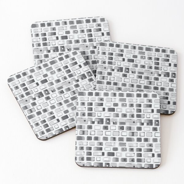 Item preview, Simplified representations of monochromatic keyboard keys designed and sold by Patel-D-Shop.