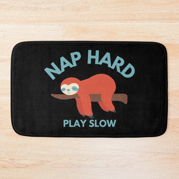 Item preview, 'Nap Hard Play Slow' funny graphic lazy Sloth designed and sold by Beso75.