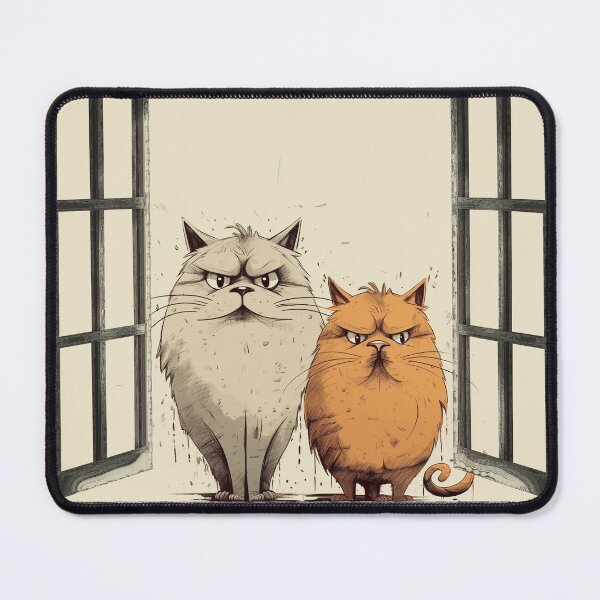 Item preview, Curious funny cats looking peeping staring peeking standing on in inside out of through window view designed and sold by zand-n-zive.