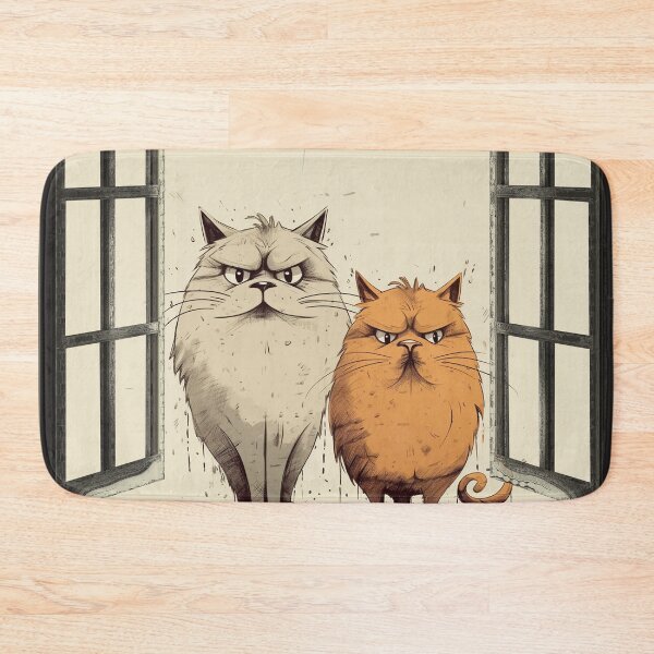 Item preview, Curious funny cats looking peeping staring peeking standing on in inside out of through window view designed and sold by zand-n-zive.