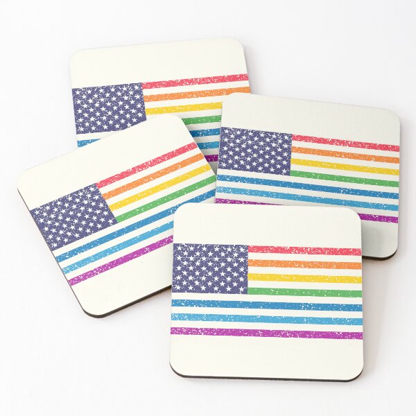 Item preview, USA Flag Pride LGBTQ designed and sold by FrescoDesign.