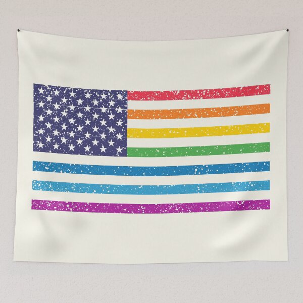 Item preview, USA Flag Pride LGBTQ designed and sold by FrescoDesign.