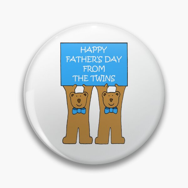 Item preview, Happy Father's Day from the Twins Cute Bears designed and sold by KateTaylor.
