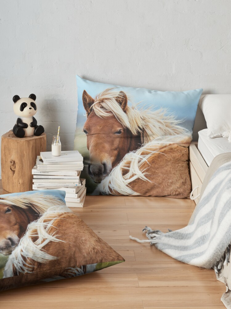 Alternate view of The stunning Icelandic Pony. Floor Pillow