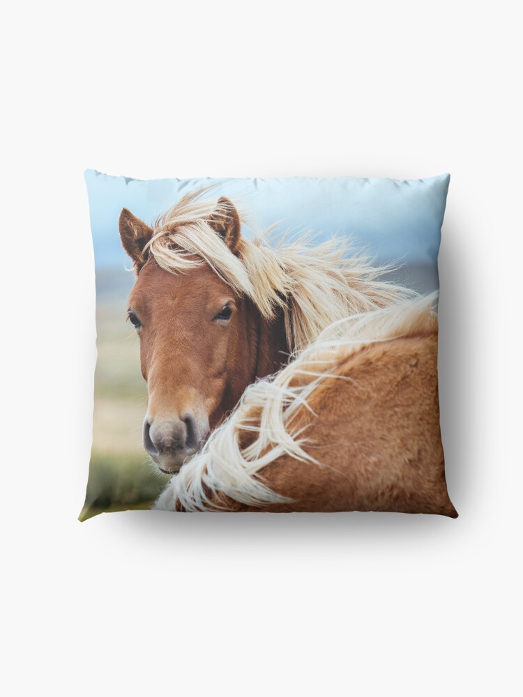 Alternate view of The stunning Icelandic Pony. Floor Pillow