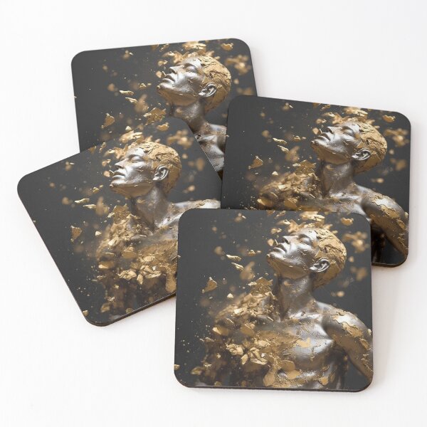 Item preview, Golden Human Statue 1 designed and sold by giggles-omg.
