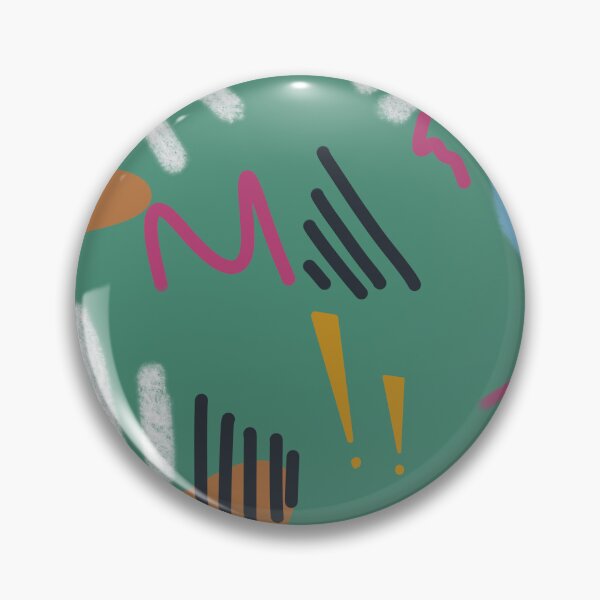 Item preview, Abstract stroke blue colors green cute pattern designed and sold by Yana Mustafina | Boho Soulful Designs.