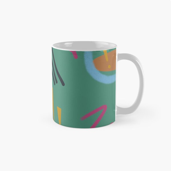 Item preview, Abstract stroke blue colors green cute pattern designed and sold by Yana Mustafina | Boho Soulful Designs.