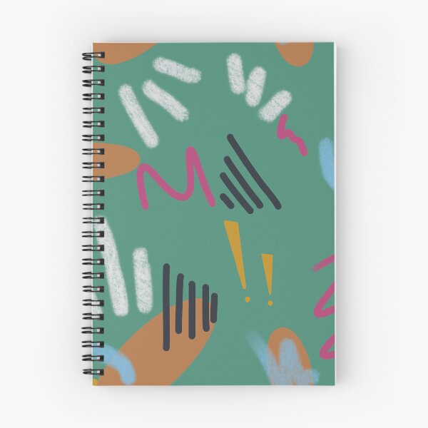 Item preview, Abstract stroke blue colors green cute pattern designed and sold by Yana Mustafina | Boho Soulful Designs.