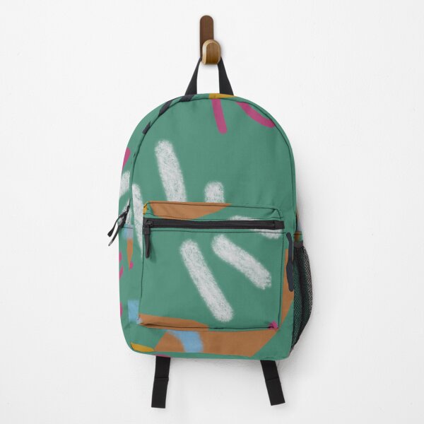 Item preview, Abstract stroke blue colors green cute pattern designed and sold by Yana Mustafina | Boho Soulful Designs.