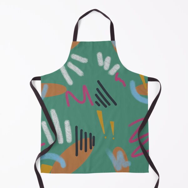 Item preview, Abstract stroke blue colors green cute pattern designed and sold by Yana Mustafina | Boho Soulful Designs.