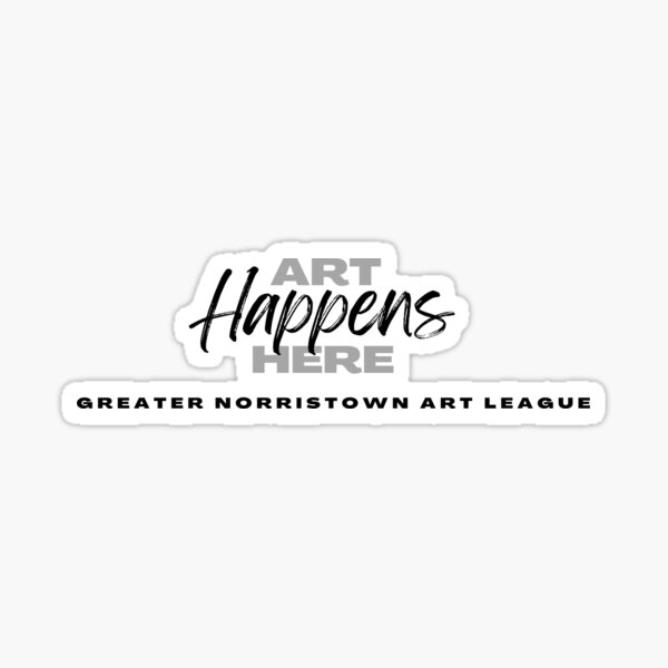 Art Happens Here: Greater Norristown Art League Sticker