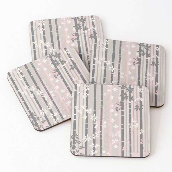 Item preview, Serene Bamboo Stalks And Leaves Minimalistic Japanese Pattern designed and sold by Wonder Of Light.