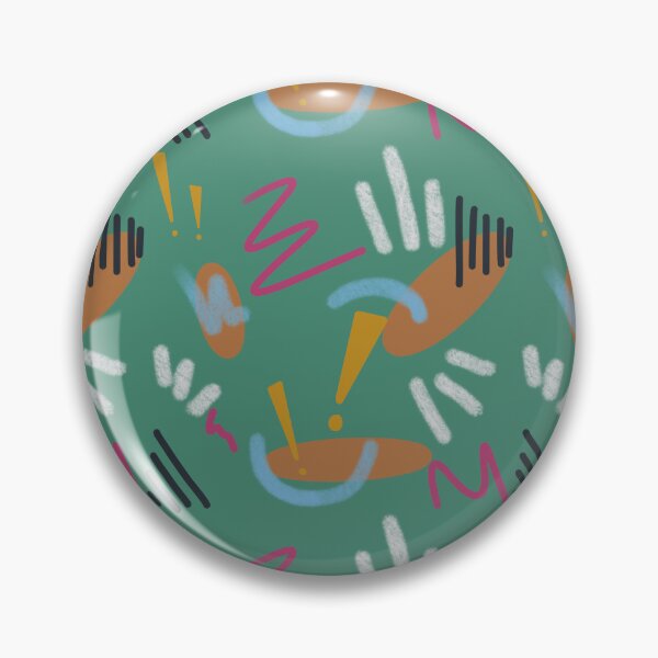 Item preview, Abstract stroke blue colors green funny pattern designed and sold by Yana Mustafina | Boho Soulful Designs.