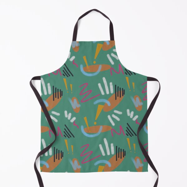 Item preview, Abstract stroke blue colors green funny pattern designed and sold by Yana Mustafina | Boho Soulful Designs.
