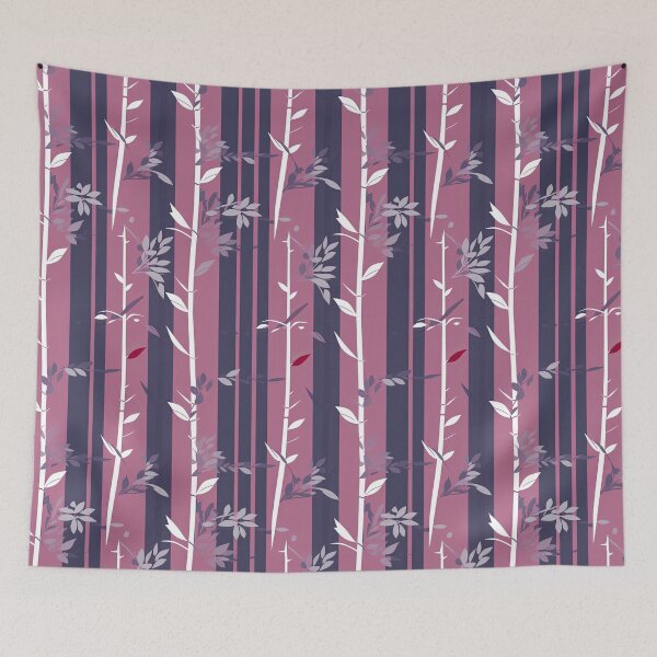Item preview, Serene Bamboo Stalks And Leaves Minimalistic Japanese Pattern designed and sold by Wonder Of Light.