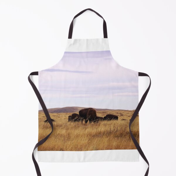 Item preview, Small Bison Herd in Dry Grass designed and sold by Vivar Photo.