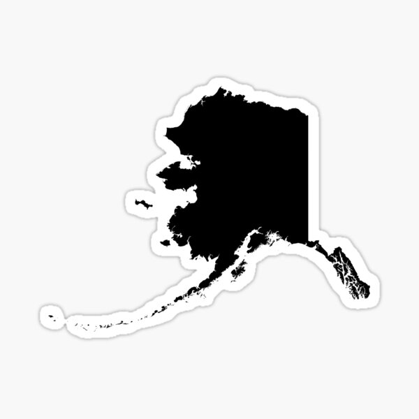 Black Alaska Sticker