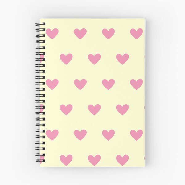 Item preview, Pink hearts, yellow cream background  designed and sold by craftytraci.
