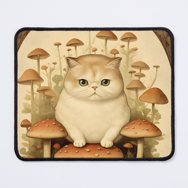 Item preview, Feline Forest Fungi: Whimsical Adventures of Cats and Mushrooms designed and sold by KittyStampedeCo.