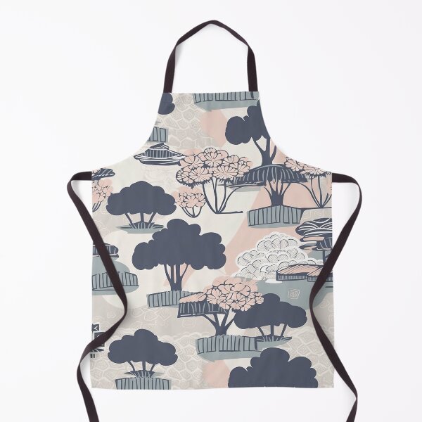 Item preview, Serene Bonsai Trees And Flowers Minimalistic Japanese Pattern designed and sold by Wonder Of Light.