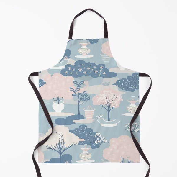Item preview, Serene Bonsai Trees And Flowers Minimalistic Japanese Pattern designed and sold by Wonder Of Light.