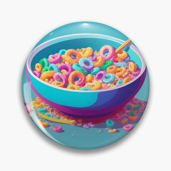 Item preview, Cereal Addict - Fruit Loops Inspired Bowl designed and sold by alchemyaes.