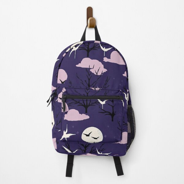 Item preview, Soothing Moonlit Night And Cranes Minimalistic Japanese Pattern designed and sold by Wonder Of Light.