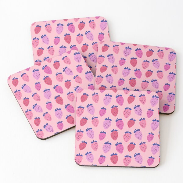 Item preview, In the Strawberry Patch Pattern (pink/blue) designed and sold by Design Minds Boutique.
