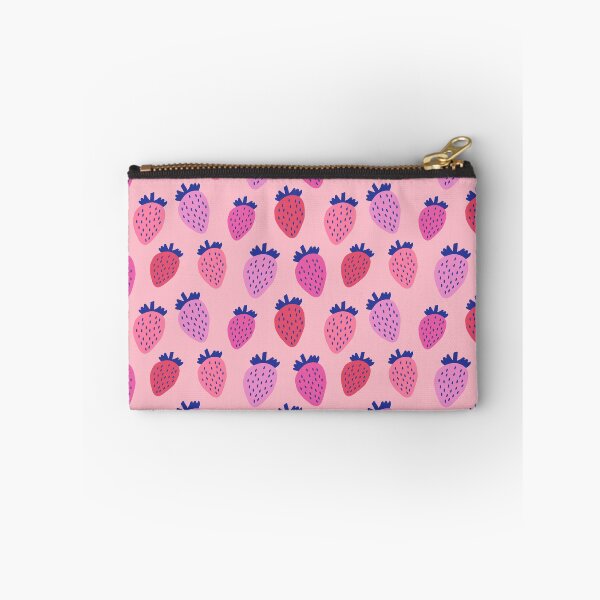 Item preview, In the Strawberry Patch Pattern (pink/blue) designed and sold by Design Minds Boutique.