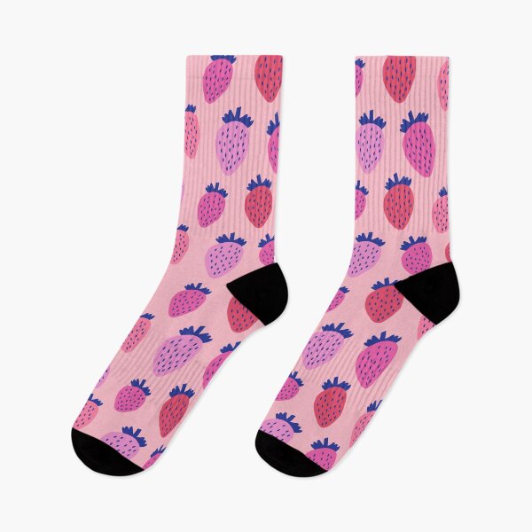 Item preview, In the Strawberry Patch Pattern (pink/blue) designed and sold by Design Minds Boutique.
