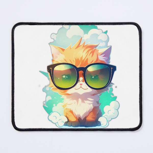 Item preview, Intellectual Feline: Cat with Glasses designed and sold by alchemyaes.