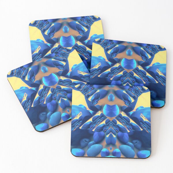 Item preview, Superb assortment of jewellery stone encrusted in sand and painted in unique shades of blue - ideal gift idea for bluestone jewelry lovers. designed and sold by Ralek.