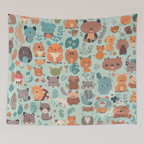 Item preview, Cute jungle animal pattern for all your products designed and sold by The Animal Stuff.