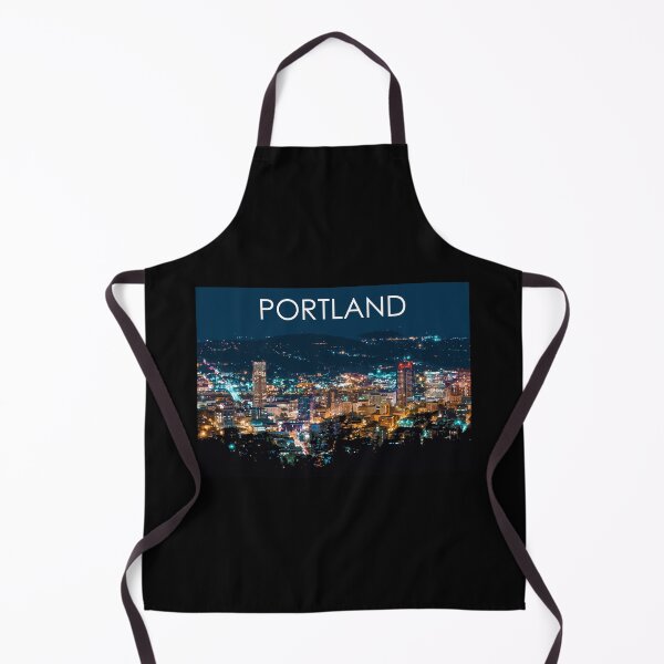 Item preview, Portland, Oregon, City, Skyline, Night, USA, Travel Print designed and sold by summattodraw.