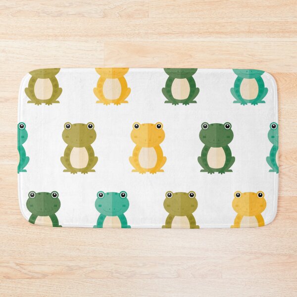 Item preview, Colorful frogs on white designed and sold by reneesillus.