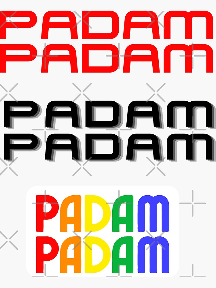 "Padam Padam Pride Month LGBTQ+ " Sticker for Sale by Tovahblue