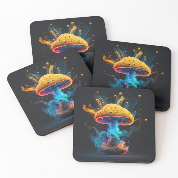 Item preview, Abstract Mushrooms #4 designed and sold by mushroomartshop.
