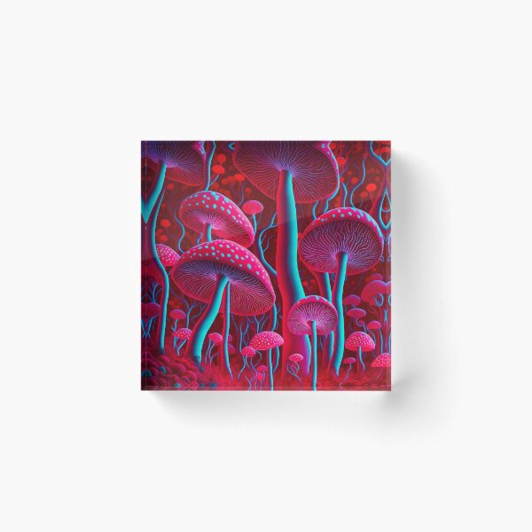 Item preview, Neon colors mushrooms iphone case designed and sold by ZenStickConcept.