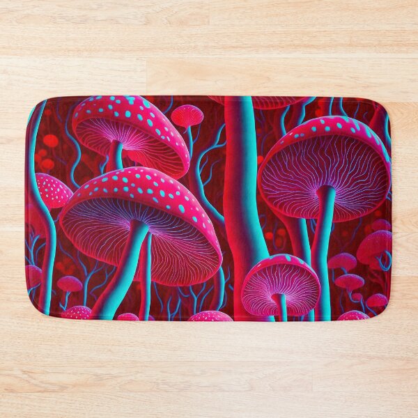 Item preview, Neon colors mushrooms iphone case designed and sold by ZenStickConcept.