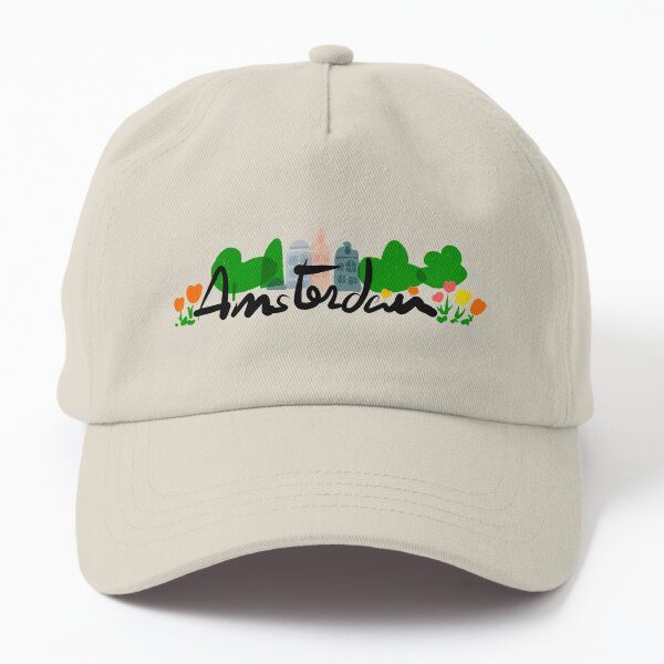Amsterdam Tulips & Houses Skyline | Netherlands Dad Hat