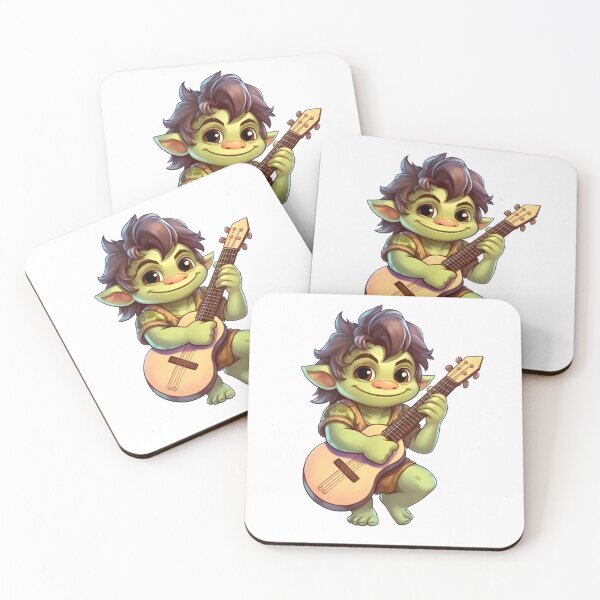 Item preview, Cute Ogre Ukulelist  designed and sold by mvnchkinz.
