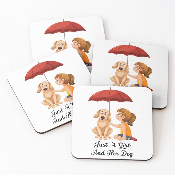 Item preview, Just A Girl And Her Dog designed and sold by ArtArturs.
