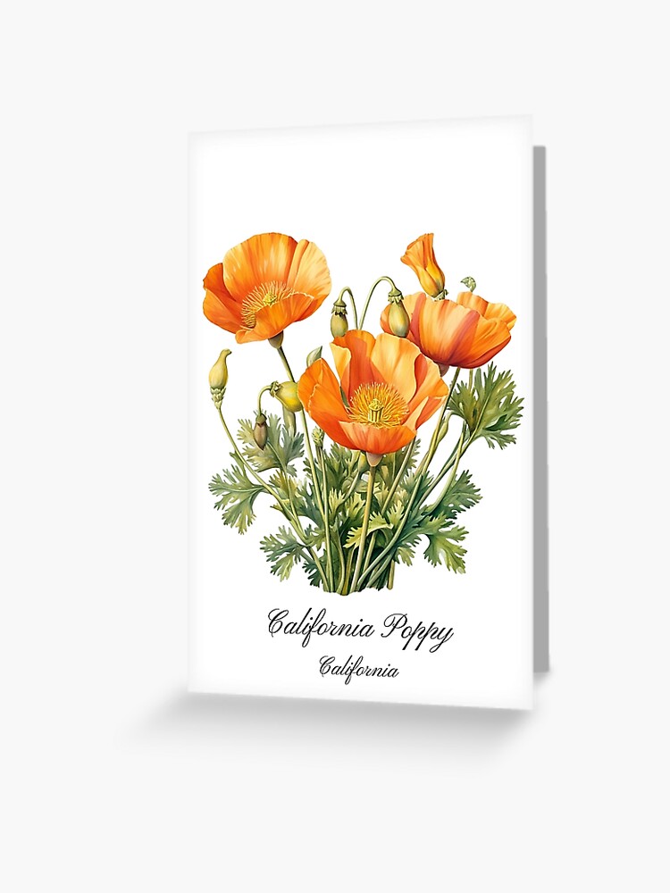 California Wild Poppies Racerback Tank