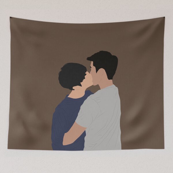 Item preview, Tian and Phupa kissing while setting up the mosquito net | a tale of thousand stars designed and sold by Pinu92.