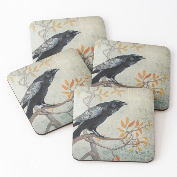 Item preview, Autumn Raven - raven bird Poe the raven corvid lover designed and sold by HaggisVitae.