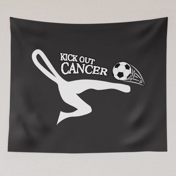 Item preview, lung cancer Awareness white ribbon kick out cancer designed and sold by shaderepublic.