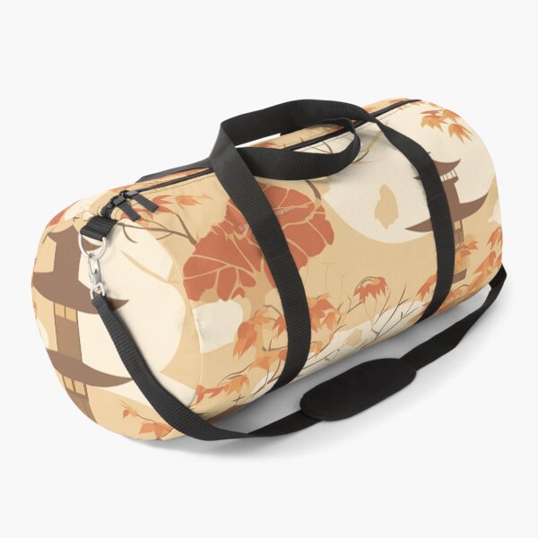 Item preview, Warm Lanterns And Maple Leaves Minimalistic Japanese Pattern designed and sold by Wonder Of Light.